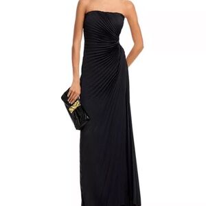 A.L.C. Black Strapless Gown